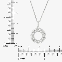 Limited Quantities! Womens 1/3 CT. T.W. Lab Grown White Diamond Sterling Silver Circle 18 Inch Pendant Necklace