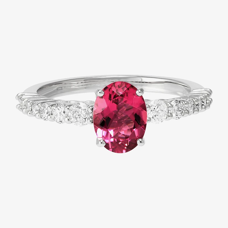 Limited Quantities! Womens 1/2 CT. T.W. Genuine Pink Tourmaline 10K Gold Cocktail Ring