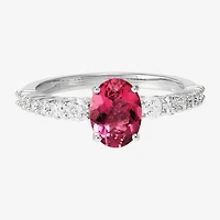 Limited Quantities! Womens 1/2 CT. T.W. Genuine Pink Tourmaline 10K Gold Cocktail Ring