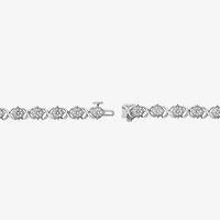 (F,Si2) Womens 4 1/2 CT. T.W. Lab Grown White Diamond 10K Gold 8 Inch Tennis Bracelet