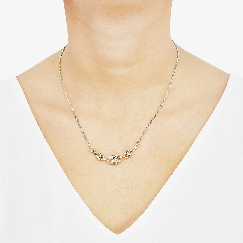 Limited Quantities! Womens 10K Gold 18 Inch Pendant Necklace