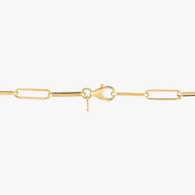 Limited Quantities! Womens 10K Gold 18 Inch Paperclip Chain Necklace