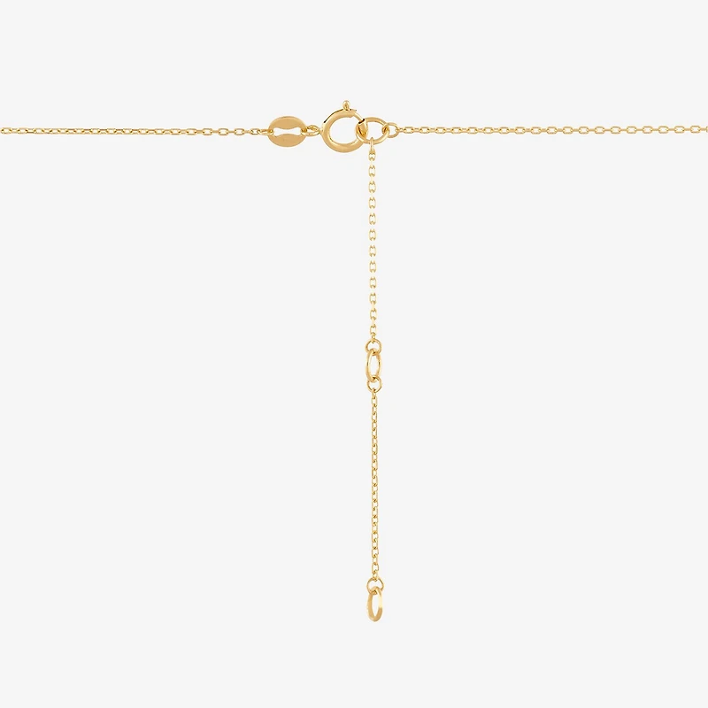 Limited Quantities! Womens 10K Gold Heart 17 Inch Pendant Necklace