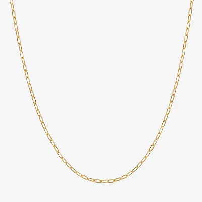 Limited Quantities! Womens 14K Gold Inch Paperclip Chain Necklace
