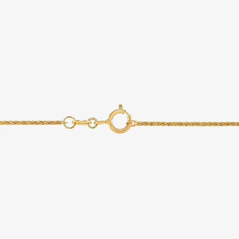 Limited Quantities! Womens 14K Gold Inch Spiga Chain Necklace