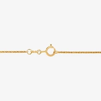 Limited Quantities! Womens 14K Gold Inch Spiga Chain Necklace