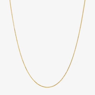 Limited Quantities! Womens 14K Gold 16 Inch Spiga Chain Necklace
