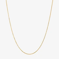 Limited Quantities! Womens 14K Gold Inch Spiga Chain Necklace