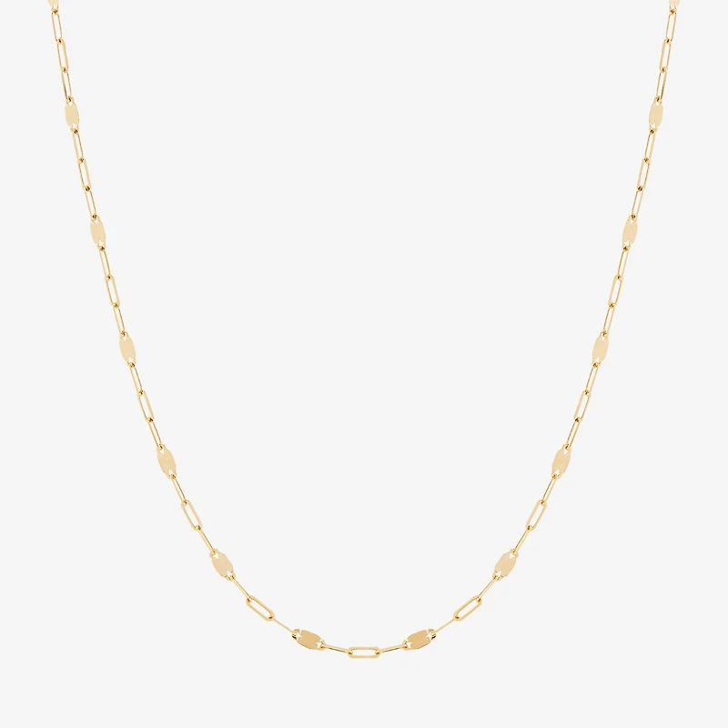 Limited Quantities! Womens 14K Gold 18 Inch Fashion Chain Necklace