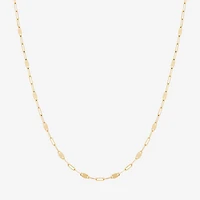Limited Quantities! Womens 14K Gold 18 Inch Fashion Chain Necklace