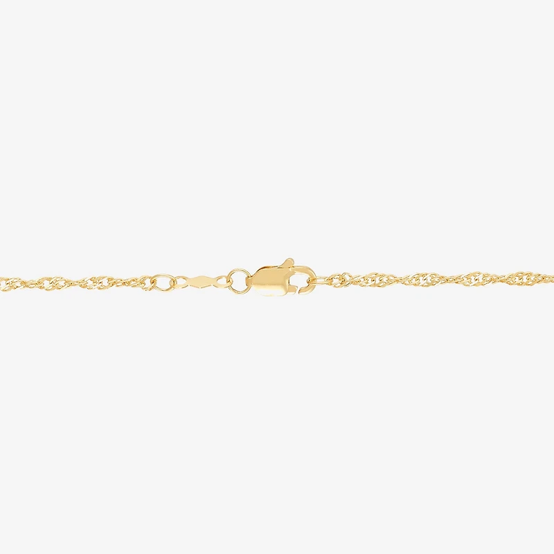 Limited Quantities! Womens 14K Gold 18 Inch Singapore Chain Necklace