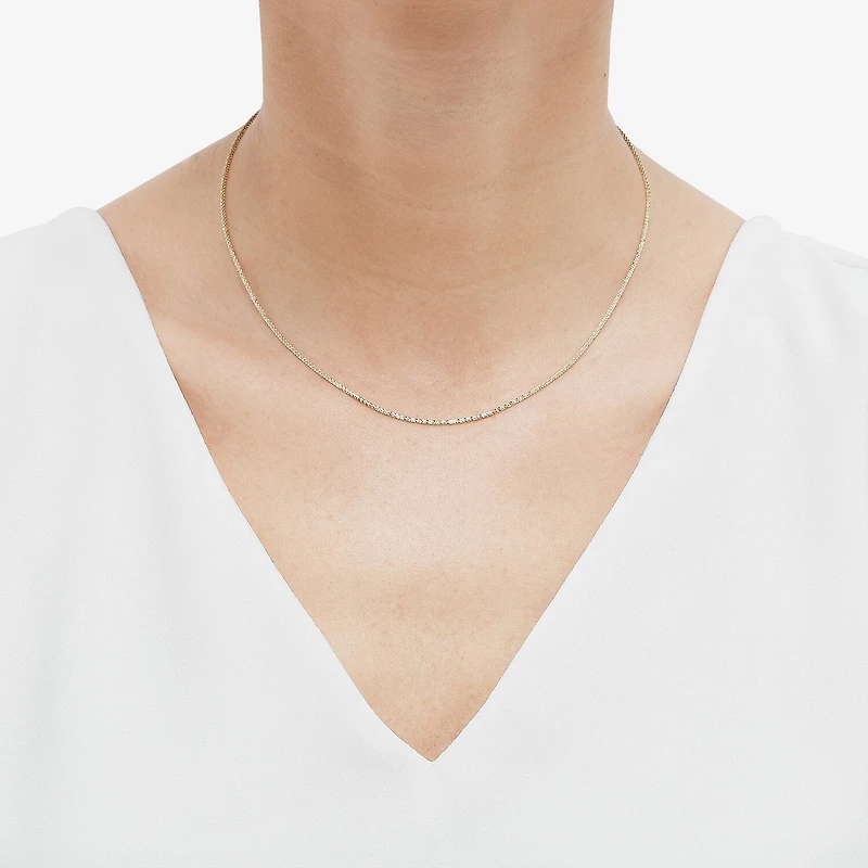 Limited Quantities! Womens 14K Gold Inch Fashion Chain Necklace