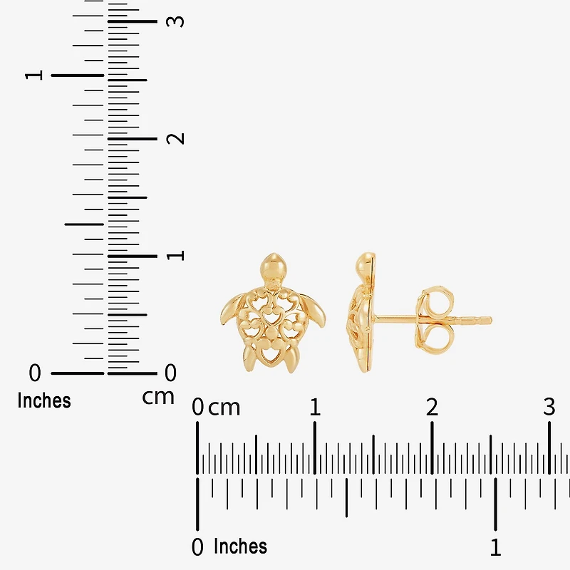 Limited Quantities! 14K Gold 11.3mm Stud Earrings