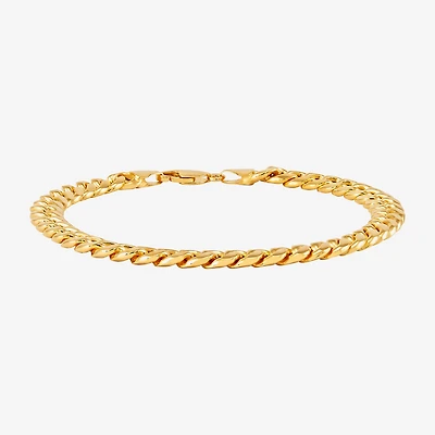 Limited Quantities! Mens 10K Gold 9 1/2 Inch Hollow Cuban Chain Bracelet