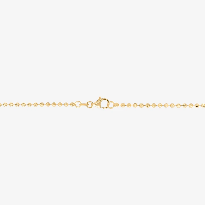 Limited Quantities! Womens 14K Gold 7 Inch Solid Bead Chain Bracelet