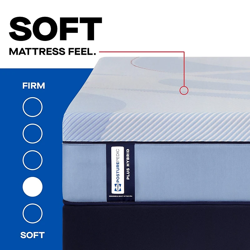 Sealy Posturepedic Indy 13" Hybrid Plush Tight Top - Mattress Only