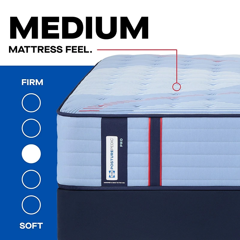 Sealy Posturepedic Fairholt 14" Medium Tight Top - Mattress + Box Spring