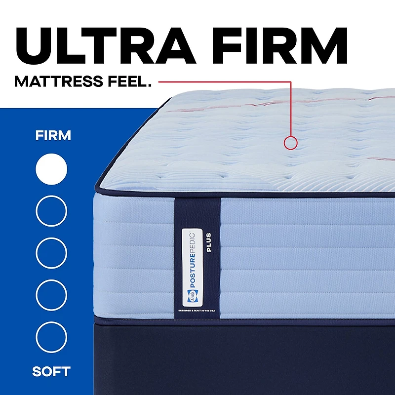 Sealy Posturepedic Indy 13" Ultra Firm Tight Top - Mattress + Box Spring
