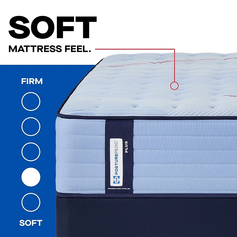 Sealy Posturepedic Indy 13" Plush Tight Top - Mattress + Box Spring