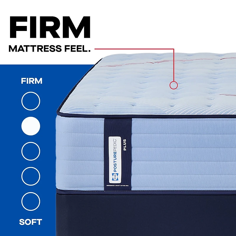 Sealy Posturepedic Indy 13" Firm Tight Top - Mattress + Box Spring