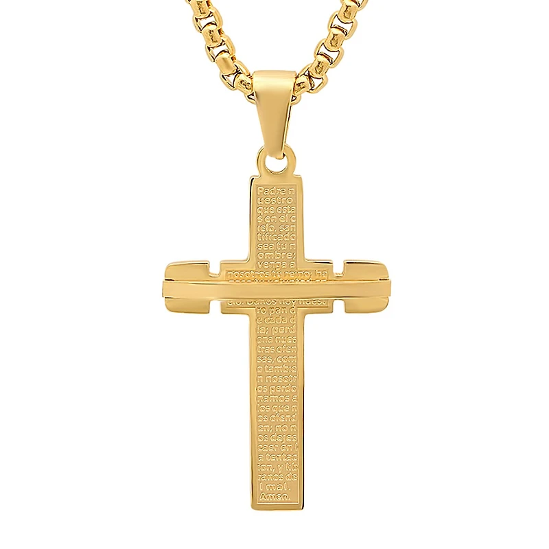 Mens Stainless Steel Hypoallergenic 24 Inch Curb Chain Necklace