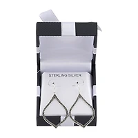 Womens Sterling Silver Drop Earrings