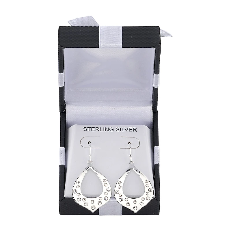 Womens Sterling Silver Drop Earrings