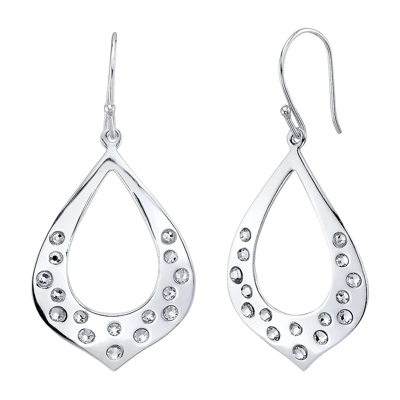 Womens Sterling Silver Drop Earrings