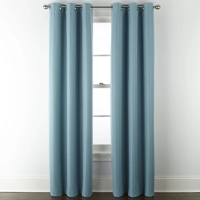 Home Expressions Allister Grommet Top Energy Saving 100% Blackout Single Curtain Panel