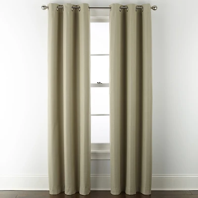 Home Expressions Allister Grommet Top Energy Saving 100% Blackout Single Curtain Panel