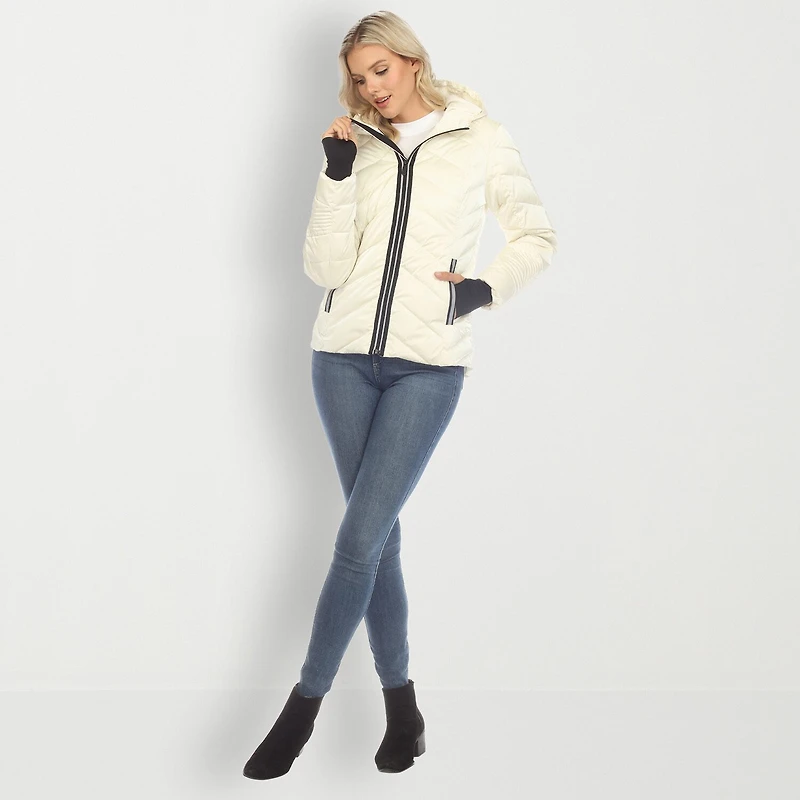 White Mark Womens Lightweight Jacket