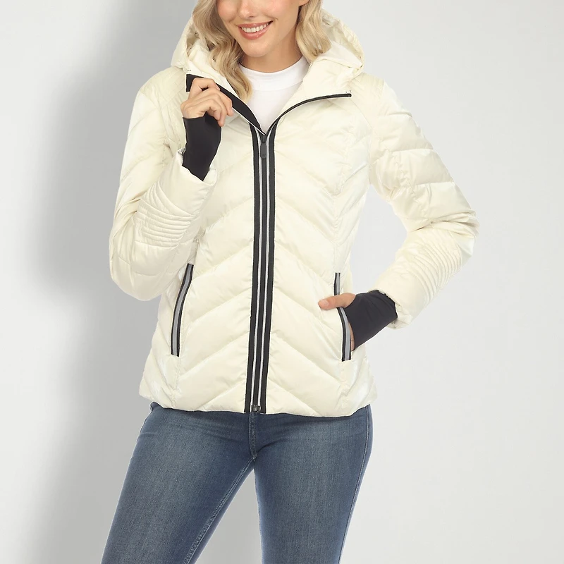 White Mark Womens Lightweight Jacket