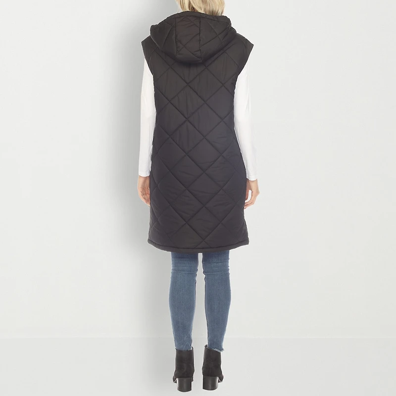 White Mark Womens Lightweight Puffer Vest
