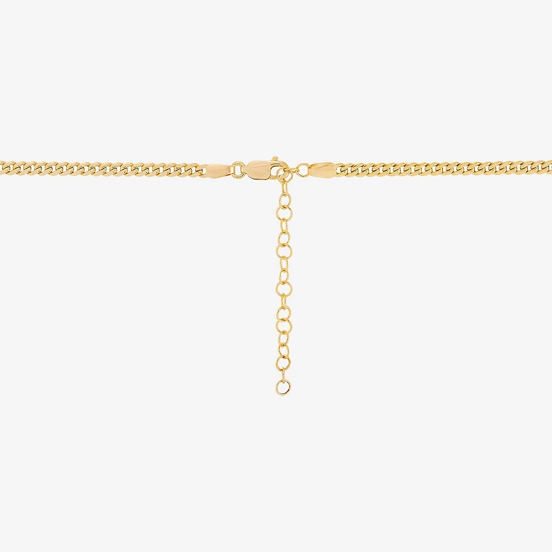 Girls 14K Gold 13 Inch Cuban Chain Necklace