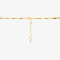 Girls 14K Gold 13 Inch Cuban Chain Necklace