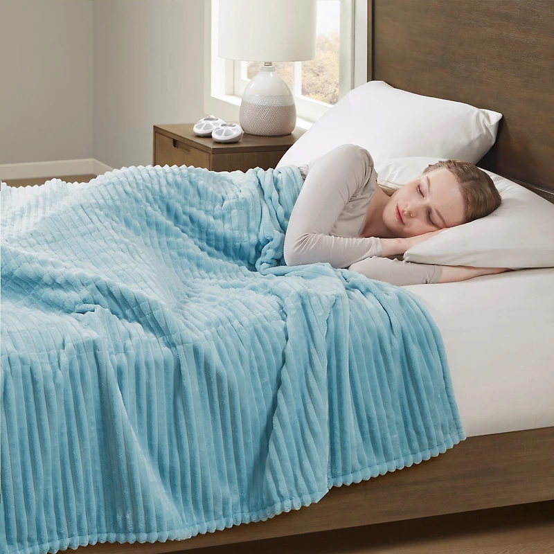 Serta Corded Plush Heated Blanket