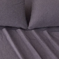 Linery Heathered Solid Flannel Sheet Set