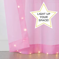 Eclipse Starlight Grommet Top Sheer Single Curtain Panel