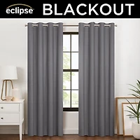 Eclipse Larissa Grommet Top 100% Blackout Single Curtain Panel