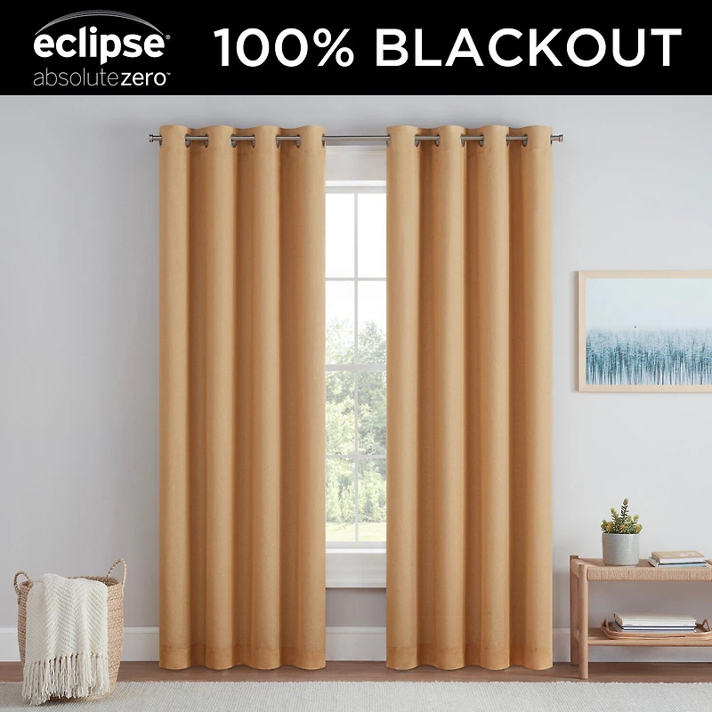 Eclipse Dutchess Grommet Top 100% Blackout Single Curtain Panel