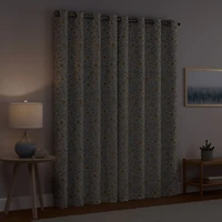 Eclipse Dutchess Botanical Grommet Top 100% Blackout Single Curtain Panel
