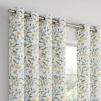 Eclipse Dutchess Botanical Grommet Top 100% Blackout Single Curtain Panel