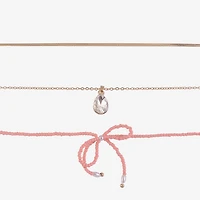 Arizona Gold Tone Girls Pear 18 Inch Pendant Necklace