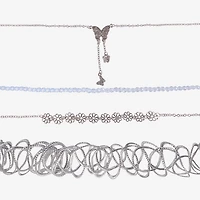 Arizona Silver Tone Girls Butterfly 4-pc. Necklace Set