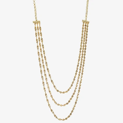 Monet Jewelry Twisted Womens 18 Inch Fashion Chain Necklace