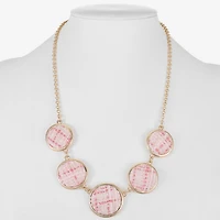 Monet Jewelry Gold Tone Tweed Womens 17 Inch Collar Necklace