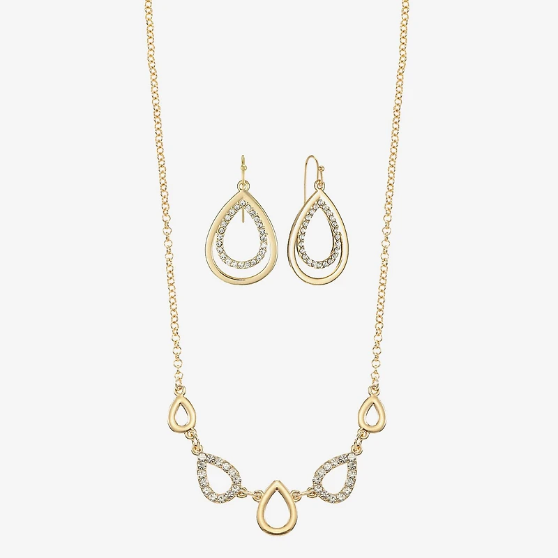 Liz Claiborne Womens Glass 2-pc. Jewelry Set
