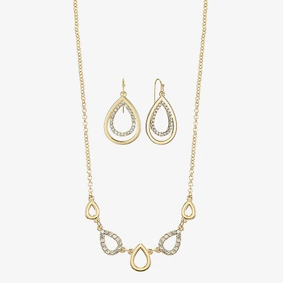 Liz Claiborne Womens Glass 2-pc. Jewelry Set
