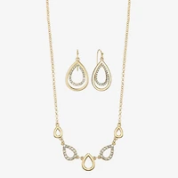 Liz Claiborne Womens Glass 2-pc. Jewelry Set