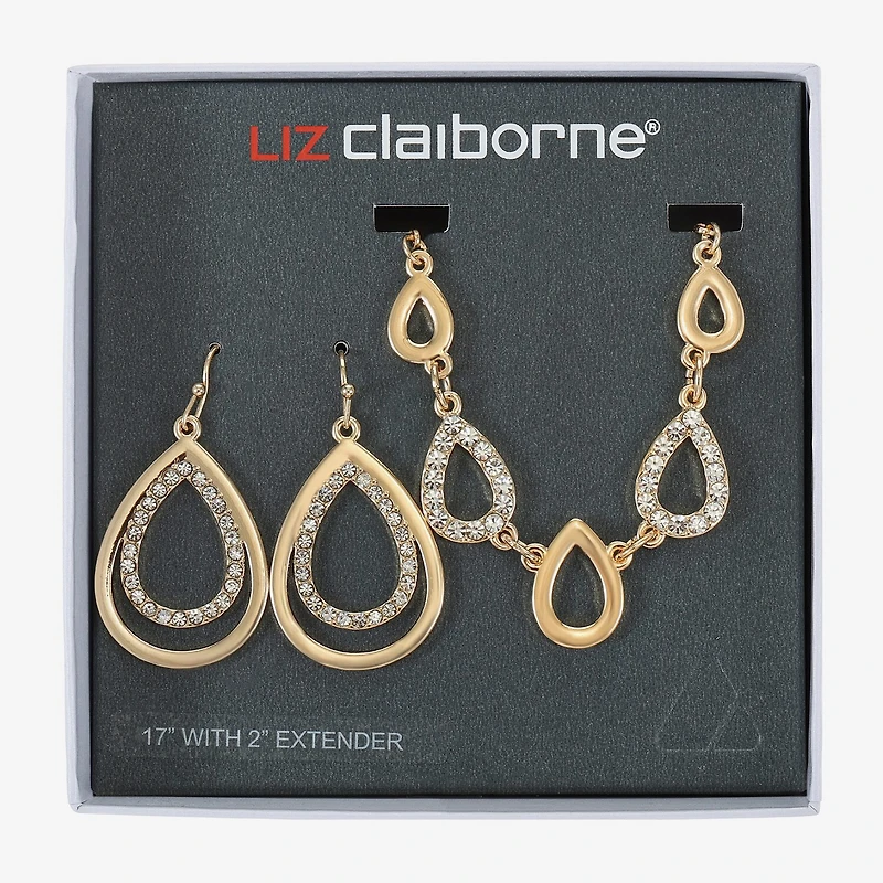 Liz Claiborne Womens Glass 2-pc. Jewelry Set